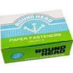 Nexx Brass Paper Fasteners - No. 5 30MM 100 Pack - Round Head
