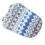 Breathable Dog Harness With Geometric Patterns For Walking Blue