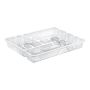Cutlery Tray 5 Compartment Clear - 34 X 27 X 4.5CM