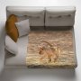 Lion Cubs Jumping Early Morning Light Weigt Fleece Blanket By Fanie Heymans