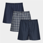 Men&apos S Navy 3-PACK Boxer Shorts