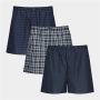 Men&apos S Navy 3 Pack Boxer Shorts