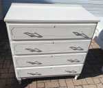 White Wooden Chest Of Drawers