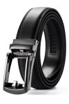 Mens Premium Pu Leather No-hole Ratchet Belt 35MM X 1200MM