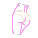Ladys Behind Silhouette Neon Sign USB And Battery Operated