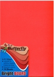 A4 Board 10 Sheet Bright Red