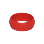 Double Debossed Silicone Rings - Colour Selection - Red 7