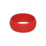 Double Debossed Silicone Rings - Colour Selection - Red / 7