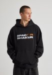 Music Merch Hoodie - Lcn Bra Black orange Tupac Portrait