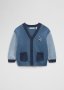 Contrast Knit Cardigan