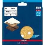 Bosch Disc Orbital Sander 125MM 40G 8H 5PCE