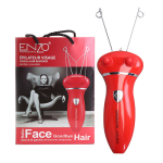 Enzo EN-6085 Electric Rechargeable Body And Face Hair Removal Device - Red
