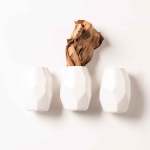 Moonrock Wall Planter Medium - Gloss White