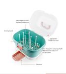 Multifunctional Baby Bottle Storage & Drying Rack Cabinet - Green