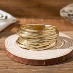 1 PC Creative Multi Layer Pu Leather Circle Design Bracelet Bohemian Vintage Style Magnetic Clasp Bracelet