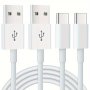 1PACK/2PACKS 6.6FT/2M USB C 10W Charger Cable USB To Type C Charger Fast Charging Cord For Samsung Galaxy S23 S22 S21 S20 Note 20