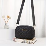 Trendy Letter All-match Argyle Checked Crossbody Bag Solid Color Phone Lipstick Coin Bag Perfect Casual Shoulder Bag For Daily U