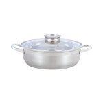20CM Stainless Steel Pot Silver