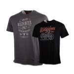 WMA521 524 Twin Pack-retro Script heritage Tee Desert Black pewter Mens - XL