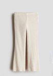 Flared Leggings - Light Beige