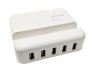 Geeko 5 Port USB Travel Charger With Apple Lightning Cradle