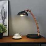 Lexington Metal Lamp In Copper And Matt Black Antique Brass And Green - Antique Brass And Green