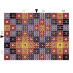 Purple & Black Cross Card Holder 9 X 7CM