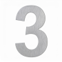 Modern Design Stainless Steel House Number 3 - Sleek Durable & 228MM Thick