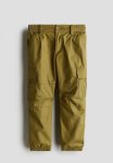 Twill Cargo Joggers - Green
