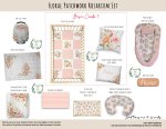 Cot Duvet Bedding Floral Patchwork Rosarium Set