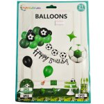 Football Happy Birthday Banner & Balloons 21PC