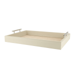 @home Tray With Rafia Base Cream 30CM