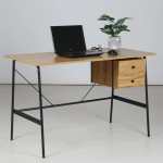 Kage Wood And Metal Office Desk
