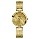 Guess G Luxe Womens Dress Gold Analog Watch W1228L2