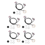 Wood Guitar Pickup Wiring Kit Pickup Piezo 50MM Transducer Pickups