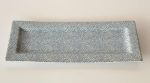 Blue Dot Oblong Tray 35X15CM