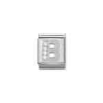 Composable Big Link Silver Letter B