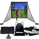 Obokidlyamor Golf Simulator Impact Screens+ Shake Netting Net One Frame- Sim Ball Simulator Impact Display Projection Screen Wit
