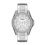 Fossil Riley Multifunction Stainless Steel Women's Watch - Silver