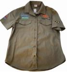 Tork Craft Vermont Ladies Blouse Long Sleeve Olive Small TC00601