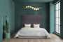 Manoanoa Velvet Headboard Queen Size - Teal