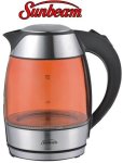 Sunbeam 1.8 Litre Glass Cordless Kettle Red SCGK-170C