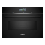 Siemens IQ700 Built-in Compact Microwave Oven 60 X 45CM Black CM756G1B1