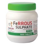 Ferrous Sulphate 75MG Tabs 1000 Pharmachem