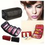 4-SLOT Travel Cosmetic Bag Storage Box - Large Capacity Portable Roll-up Makeup Case Organizer Hanging Foldable Cosmetic Pouch Toiletry Bag