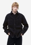 Loose Fit Overshirt - Navy Blue