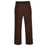 Straight Leg Cable Knit Pants - Chocolate S m
