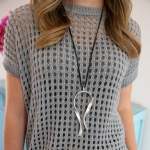 Double String Curvy Pendant Necklace - Silver Free