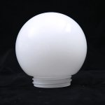 Blown Opal White Glass Globe Ball Lampshade