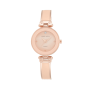 Anne Klein Genuine Diamond Accented Rose Tone Bangle Watch